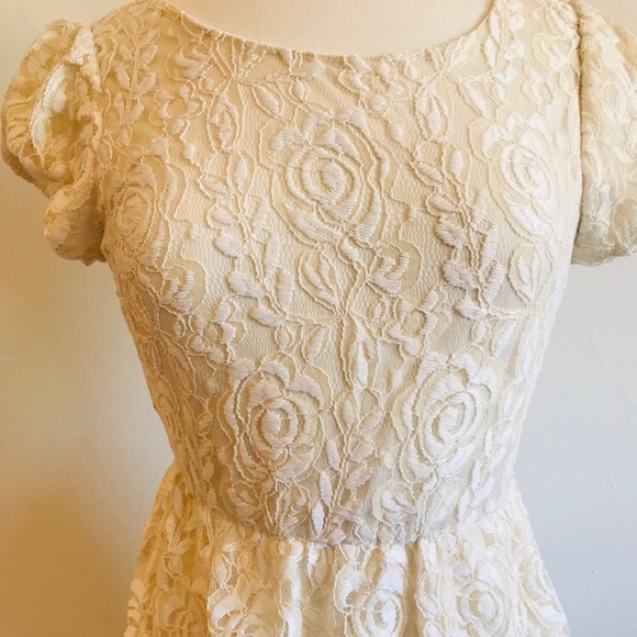 Cream Forever 21 Short Dress (Size Medium) - Picture 2 of 6